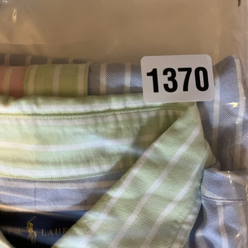 Ralph Lauren Fun Shirt Mens Extra Large Color Block Multicolor Striped READ